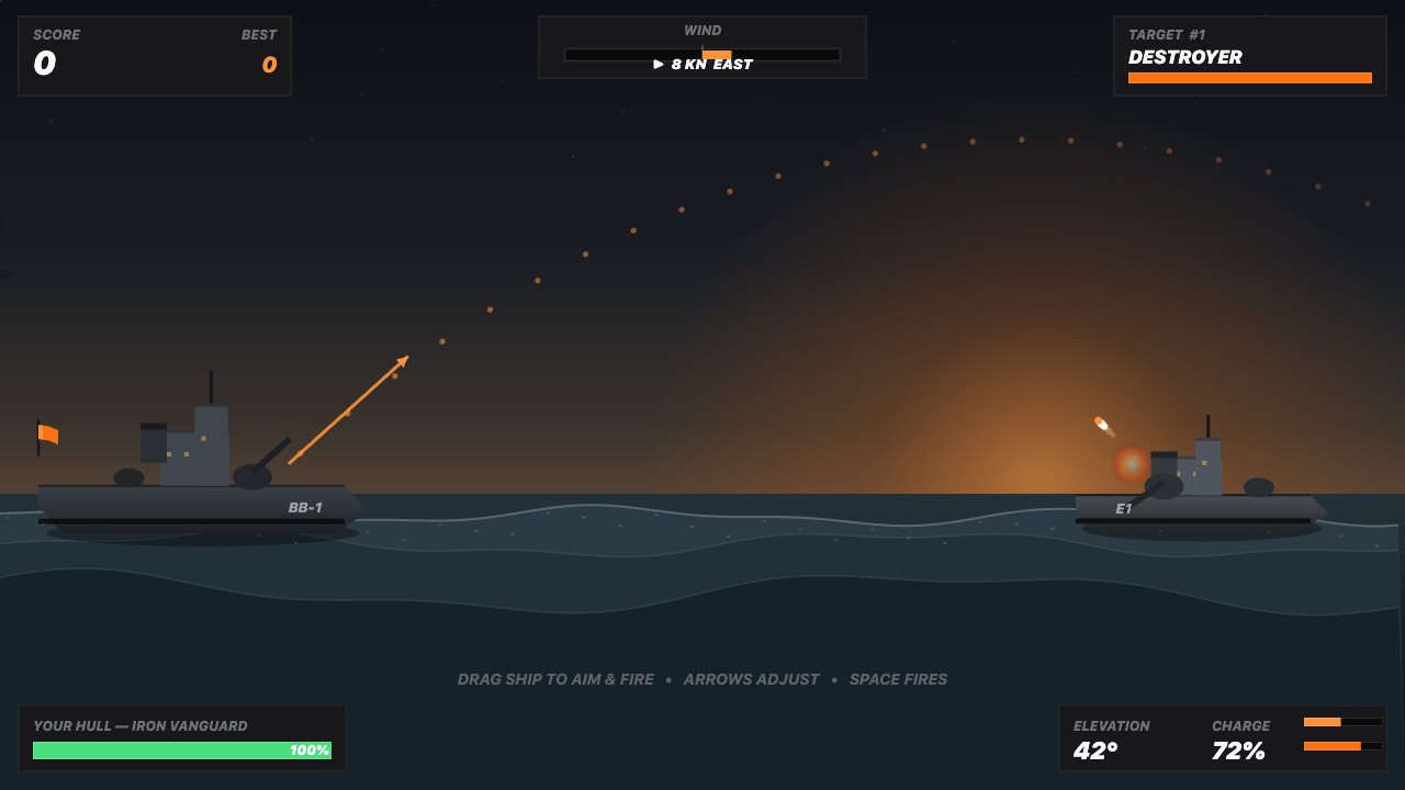 Naval Salvo gameplay