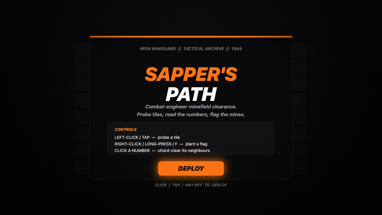 Sapper’s Path gameplay